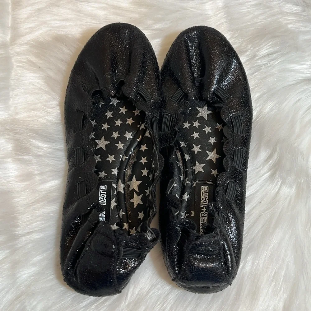 Tucker + Tate Black Flats Girl Dress Shoes